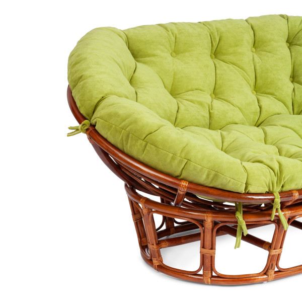 Диван MAMASAN/МАМАСАН 23/02 W /с подушкой/ подушка 182х119 см, 169х102х80 см, Cognac (коньяк), флок, олива, 23 фото № 6