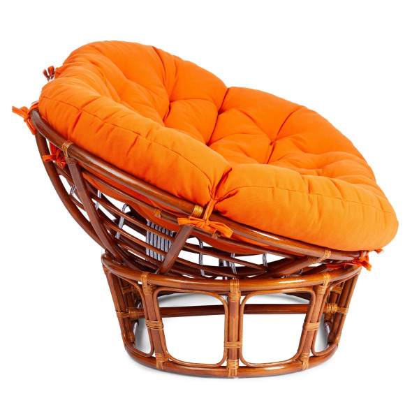 Диван MAMASAN/МАМАСАН 23/02 W /с подушкой/ подушка 182х119 см, 169х102х80 см, Cognac (коньяк), ткань, оранжевый, С 23 фото № 2