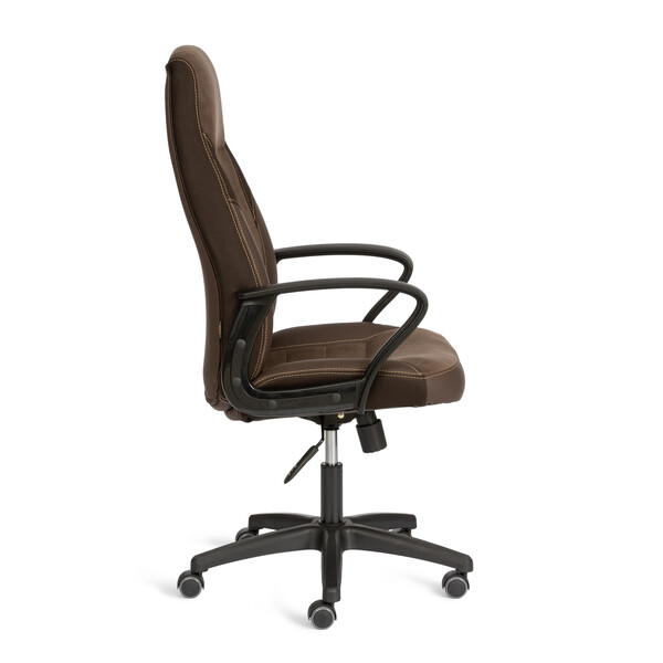 Кресло INTER (24) кож/зам/флок/ткань, коричневый, 36-36/6/TW-24 фото № 2