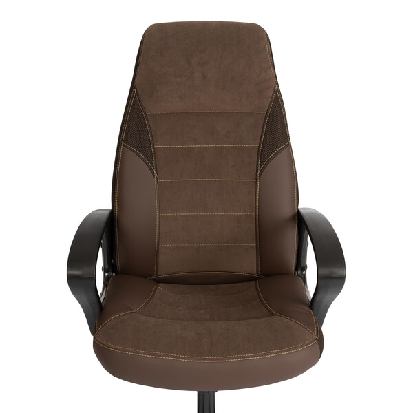 Кресло INTER (24) кож/зам/флок/ткань, коричневый, 36-36/6/TW-24 фото № 6