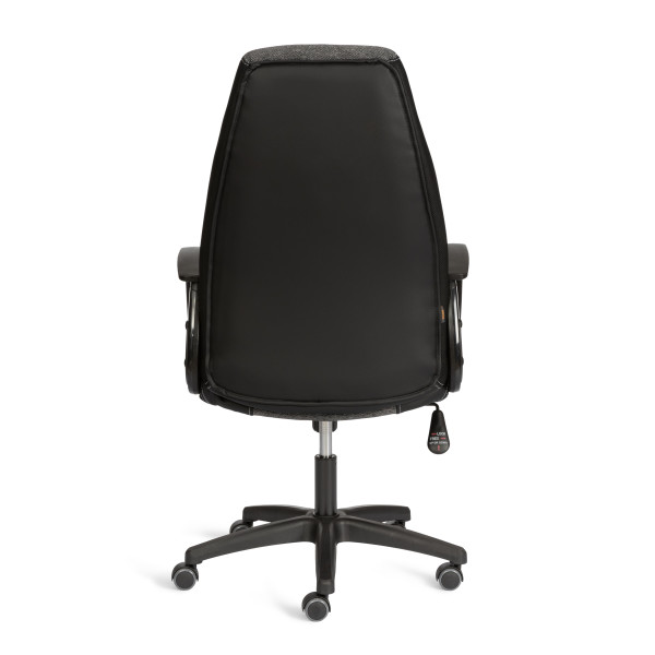 Кресло INTER (24) кож/зам/ткань, черный/серый, 36-6/207/TW-12/TW-11 фото № 4