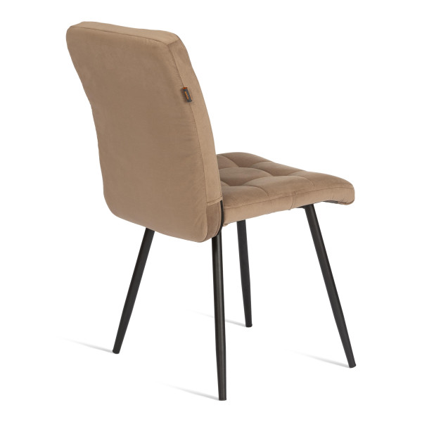 Стул обеденый Medeo разборный, велюр, 47х56х89, бежевый/черный, (Porsche 5) фото № 3