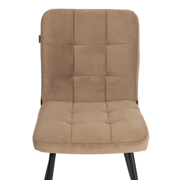 Стул обеденый Medeo разборный, велюр, 47х56х89, бежевый/черный, (Porsche 5) фото № 6