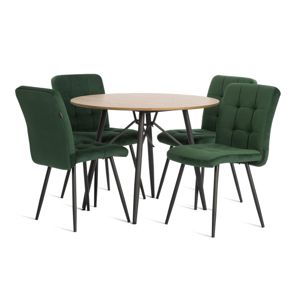 Стул обеденый Medeo разборный, велюр, 47х56х89, Deep Forest (изумруд) фото № 9