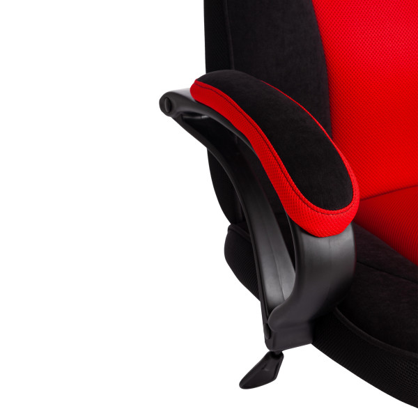 Кресло PILOT (24) флок/ткань, черный/черный/красный, 35/TW-08/TW-11 фото № 11