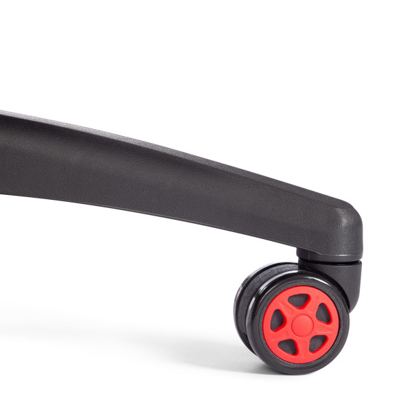 Кресло PILOT (24) флок/ткань, черный/черный/красный, 35/TW-08/TW-11 фото № 17