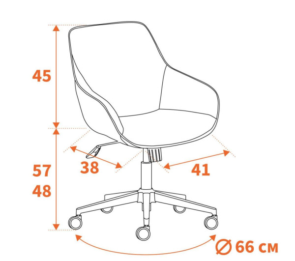 Кресло DUBLIN хром вельвет, серый фото № 12