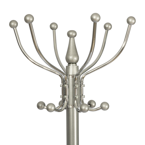 Вешалка Bara (mod. GH-8606) металл/хром/мрамор, 37 x 37 x 175 см, white (белый) / grey (серый) фото № 4