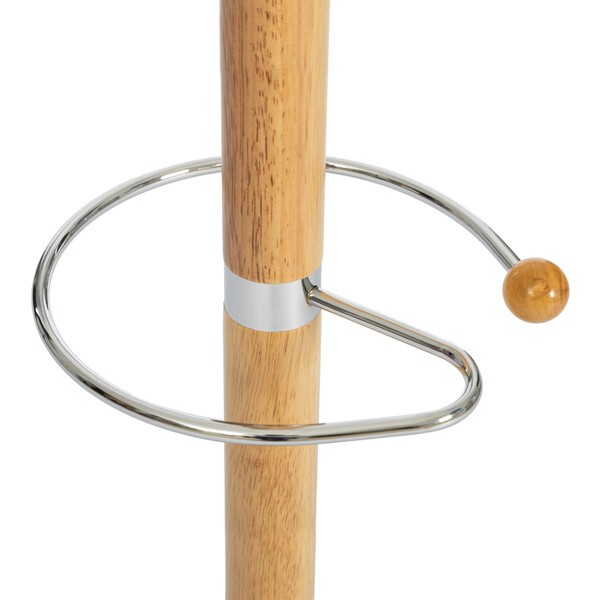 Вешалка Hanami (mod. GH-8617) дерево/хром/мрамор, 37 x 37 x 175 см, White (Белый) / Natural (натуральный) фото № 4