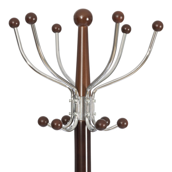 Вешалка Sakura (mod. GH-8606) дерево/хром/мрамор, 37 x 37 x 175 см, Black (Черный) / Walnut (Орех) фото № 2