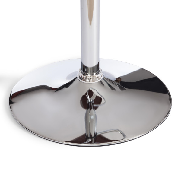 Барный стул VIMTA (mod.4021S) металл/дерево/ткань, 60х51х91,5-112,5 см, выс. сид. 61,5-82,5 см, бежевый/натур./хром, Aimcasa 5 фото № 12