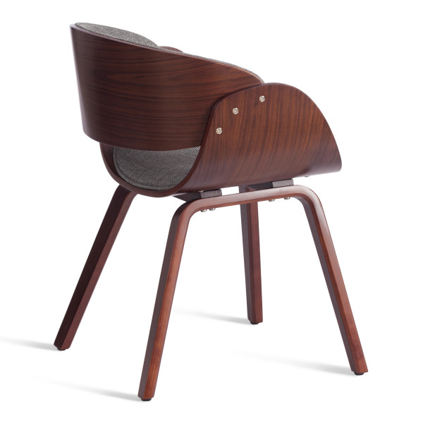 Стул LANDO (mod.8036) дерево / ткань, 59х53х75 см, орех/серый, Aimcasa 28 фото № 3