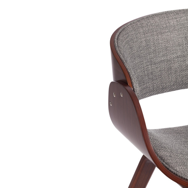 Стул LANDO (mod.8036) дерево / ткань, 59х53х75 см, орех/серый, Aimcasa 28 фото № 9