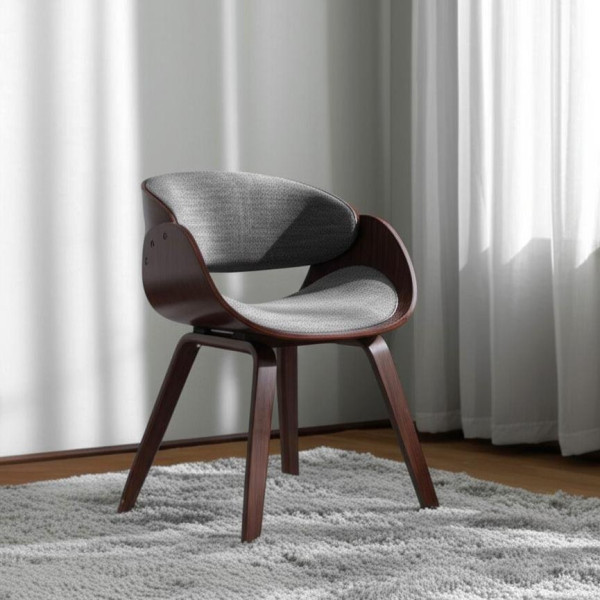 Стул LANDO (mod.8036) дерево / ткань, 59х53х75 см, орех/серый, Aimcasa 28 фото № 12