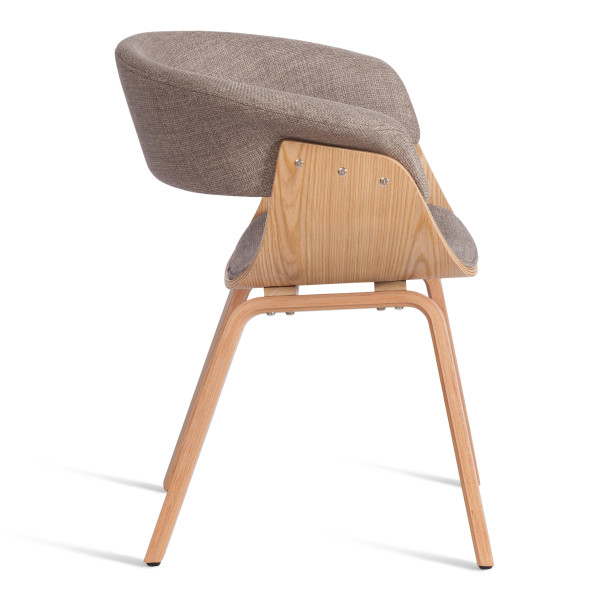 Стул VIMTA (mod.8021) дерево / ткань, 69х56х77 см, натуральный/бежевый, Aimcasa 5 фото № 2