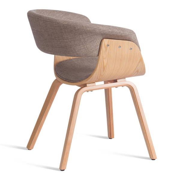 Стул VIMTA (mod.8021) дерево / ткань, 69х56х77 см, натуральный/бежевый, Aimcasa 5 фото № 3