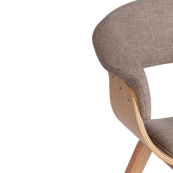 Стул VIMTA (mod.8021) дерево / ткань, 69х56х77 см, натуральный/бежевый, Aimcasa 5 фото № 8