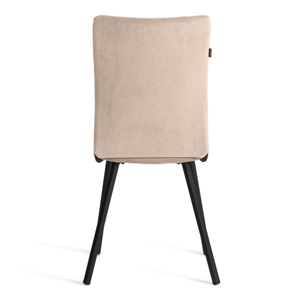Стул обеденный La Rousse флок , 49х50х93, бежевый/черный, 7 фото № 5