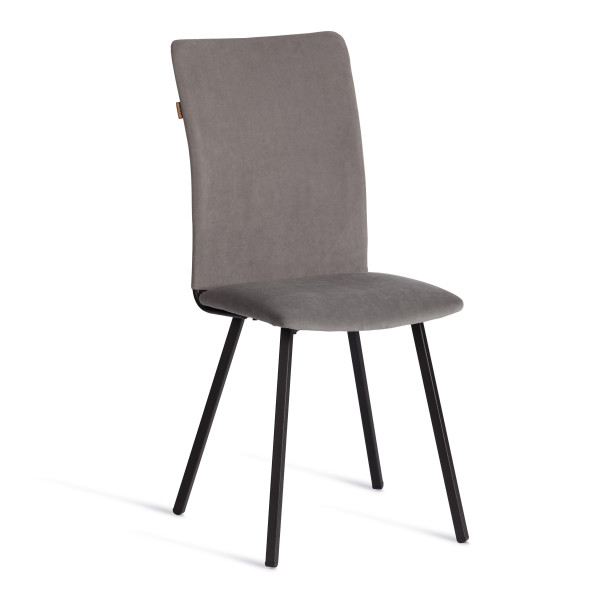 Стул обеденный La Rousse флок , 49х50х93, серый/черный, 29 фото № 2