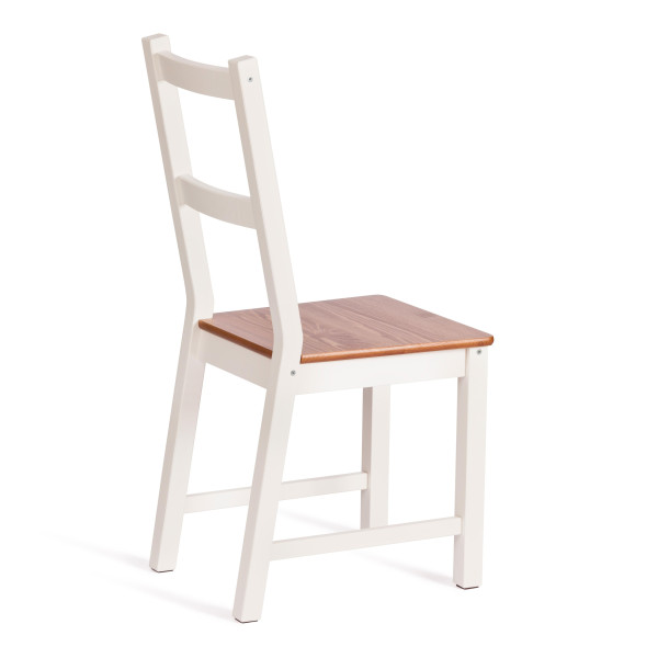 Стул Соната массив сосны, 41х50х95 см, антик/белый фото № 3