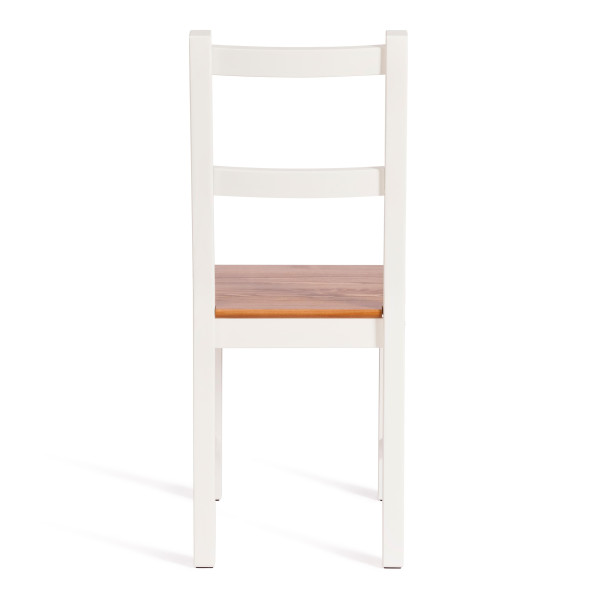 Стул Соната массив сосны, 41х50х95 см, антик/белый фото № 5