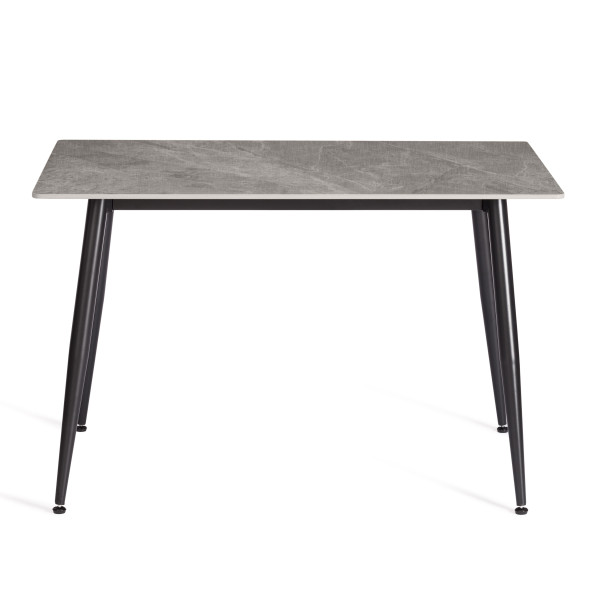 Стол обеденный Austen (mod. LDT-300 RION) столешница керамика (глянцевая) / опоры металл, серый/чёрный, 80х120х75 см фото № 3