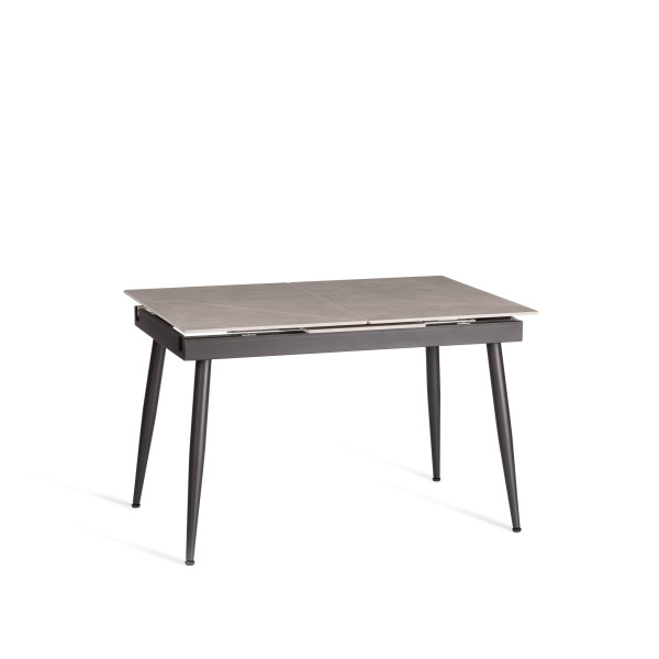 Стол обеденный Balmoral (mod.OKT-2294) столешница керамика (матовая) /опоры металл, серый/чёрный, (120+40)х80х75 см фото № 4