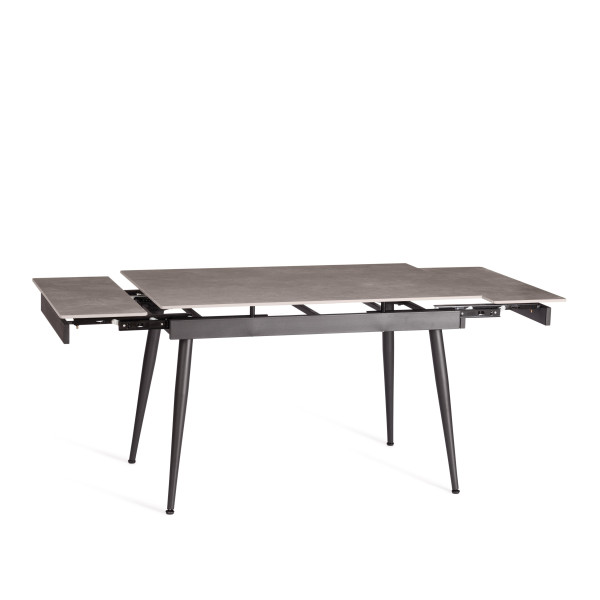 Стол обеденный Lord grey (mod.John table) столешница керамика (матовая) /опоры металл, светло-серый/чёрный, 30х120х30 см фото № 5