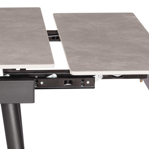 Стол обеденный Lord grey (mod.John table) столешница керамика (матовая) /опоры металл, светло-серый/чёрный, 30х120х30 см фото № 11