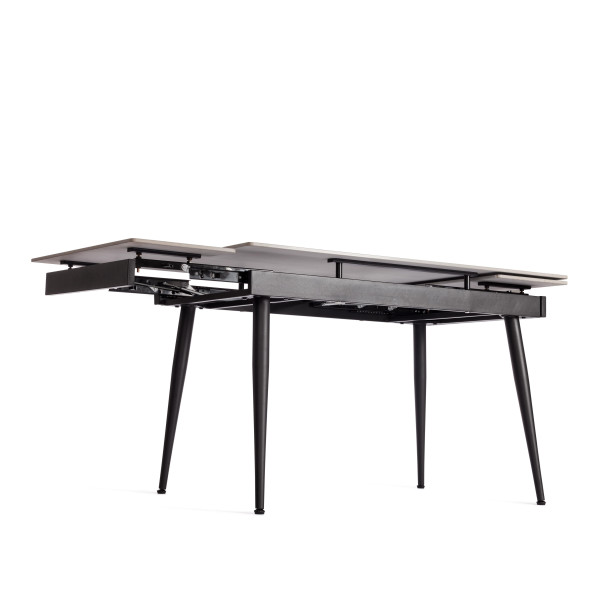 Стол обеденный Lord grey (mod.John table) столешница керамика (матовая) /опоры металл, светло-серый/чёрный, 30х120х30 см фото № 13