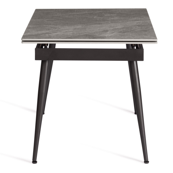 Стол обеденный Lord grey (mod.John table) столешница керамика (глянцевая) / опоры металл, серый/чёрный, 30х120х30 см фото № 2