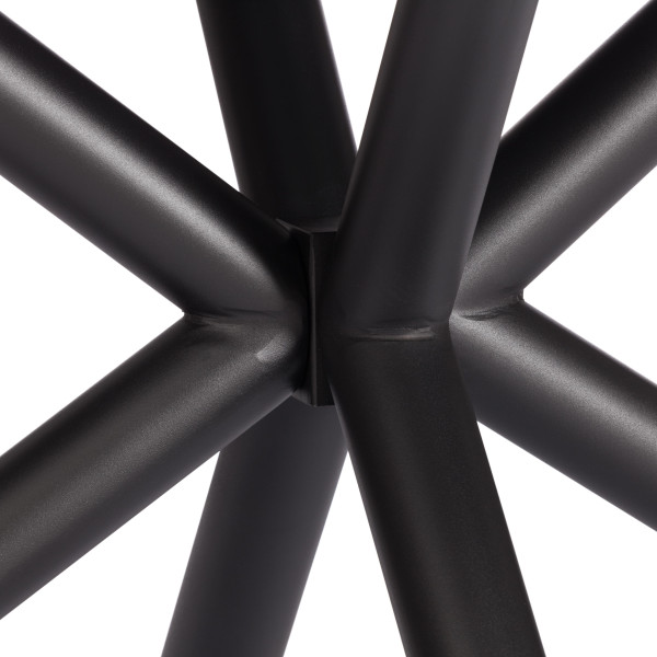 Стол обеденный Winston (mod.LDT-507 OKT-2462) столешница керамика (глянцевая) / опоры металл, белый/черный, 30х120х30 см фото № 12