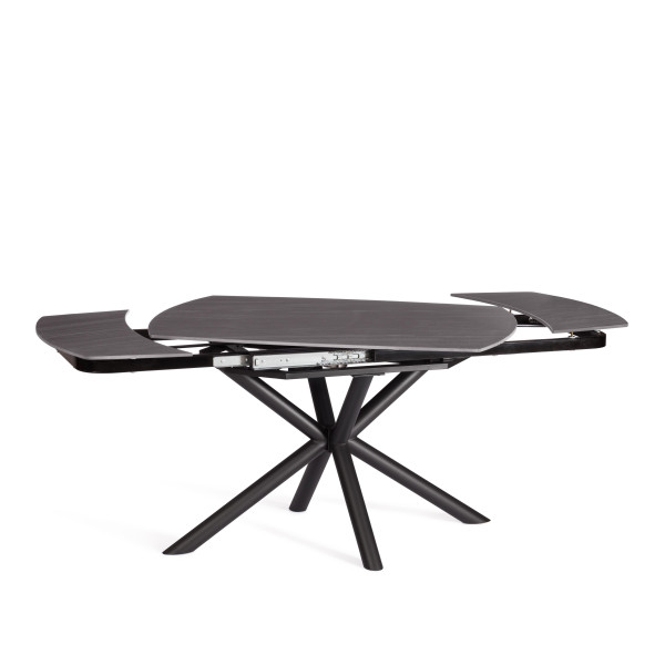 Стол обеденный Winston столешница керамика (матовая) /опоры металл, темно-серый/черный, 30х120х30 см фото № 7