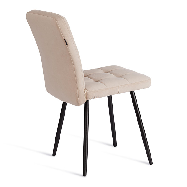 Стул обеденный Medeo LT, флок , бежевый/черный, 7, 50х55х93 фото № 3