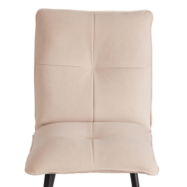 Стул обеденный Sweet LT, флок , бежевый/черный, 7, 50х55х93 фото № 4