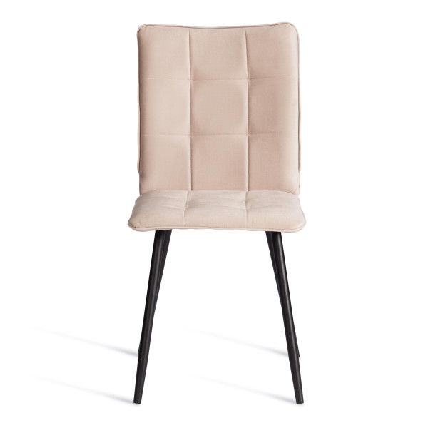 Стул обеденный Bari LT, флок , бежевый/черный, 7, 41х55х89 см фото № 5