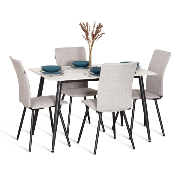 Стул обеденный La Rousse NEW, ткань рогожка, серый/черный, 3M 16/2, 45x55x93 см фото № 15