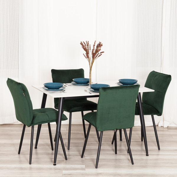 Стул обеденный Sweet LT, велюр, Deep Forest (изумруд), 41х55х88 см фото № 10