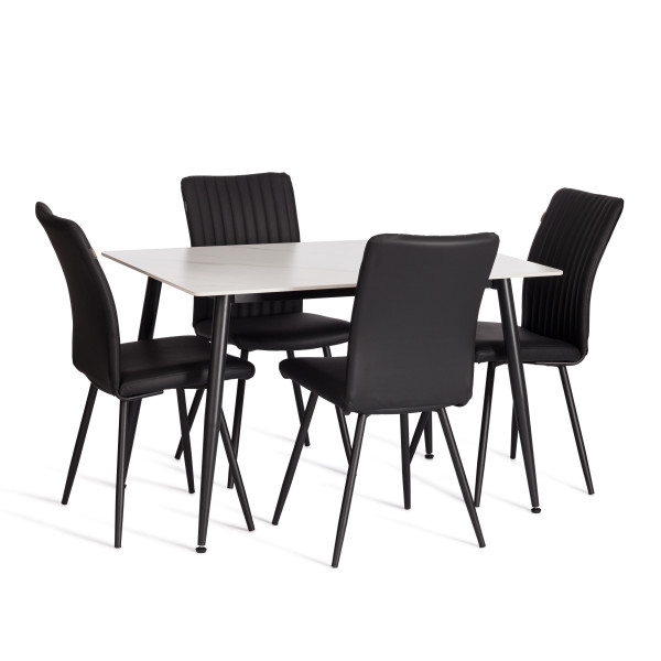 Стул обеденный Monte Carlo TREND, экокожа, черная, 49х51х93 см фото № 10