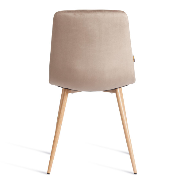 Стул CHILLY (mod. JSC-220) Велюр/металл , 44,5х52,5х88 см, Beige (бежевый) HLR8 / натуральный фото № 4