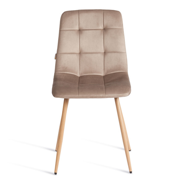 Стул CHILLY (mod. JSC-220) Велюр/металл , 44,5х52,5х88 см, Beige (бежевый) HLR8 / натуральный фото № 5