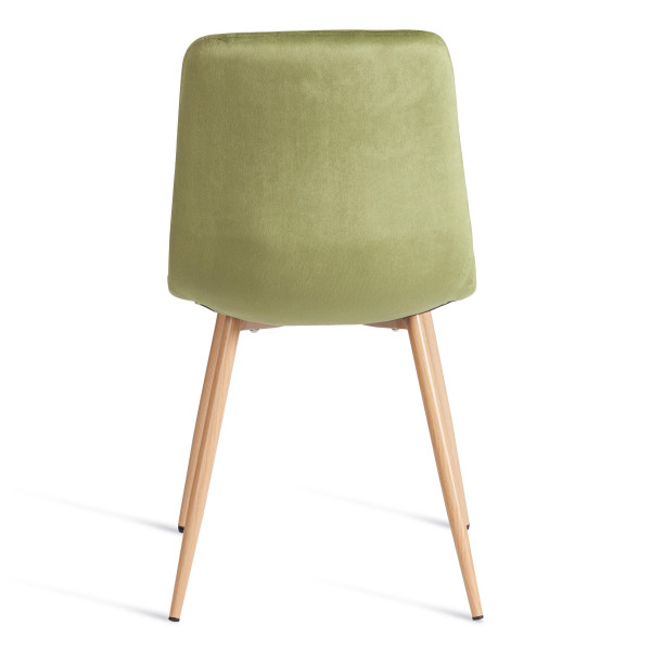 Стул CHILLY (mod. JSC-220) Велюр/металл , 44,5х52,5х88 см, Green (зеленый) HLR54 / натуральный фото № 4