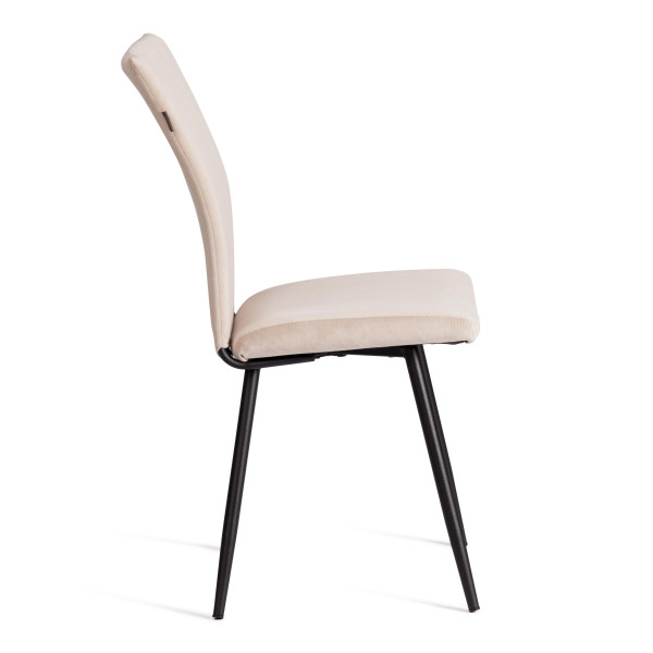 Стул обеденный Monte Carlo TREND, флок , бежевый/черный, 7, 49х51х93 см фото № 2