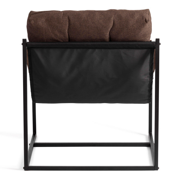 Кресло Charli / Чарли без подлокотника рогожка, коричневый, 3М7-147, 70х70х84 см фото № 7