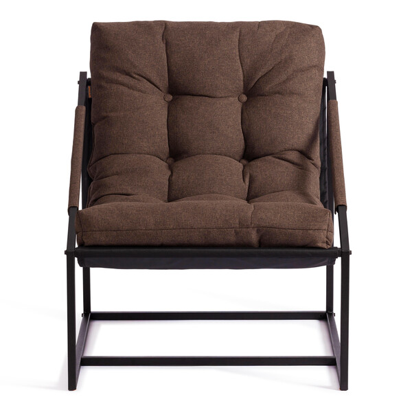 Кресло Charli / Чарли без подлокотника рогожка, коричневый, 3М7-147, 70х70х84 см фото № 9