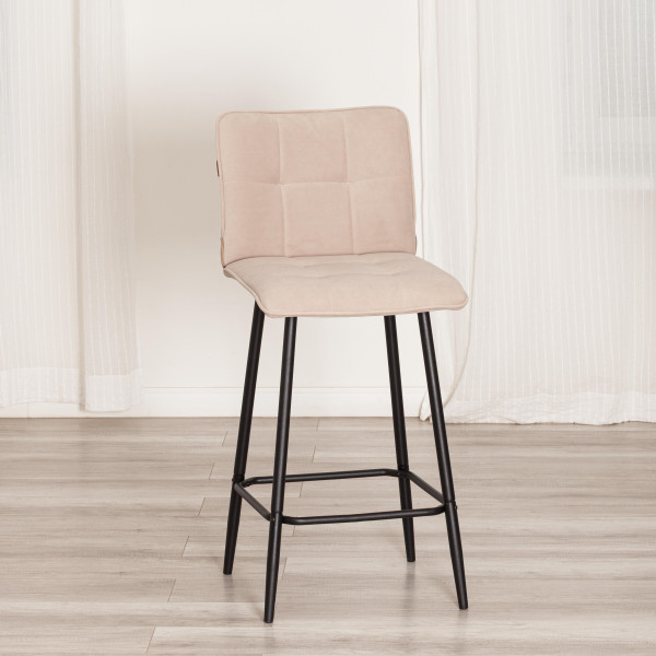 Полубарный стул  Bari/Бари велюр, бежевый, 7, 42х55х99 см фото № 14