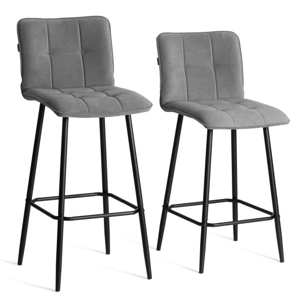 Полубарный стул  Bari/Бари велюр, серый, 29, 42х55х99 см фото № 15