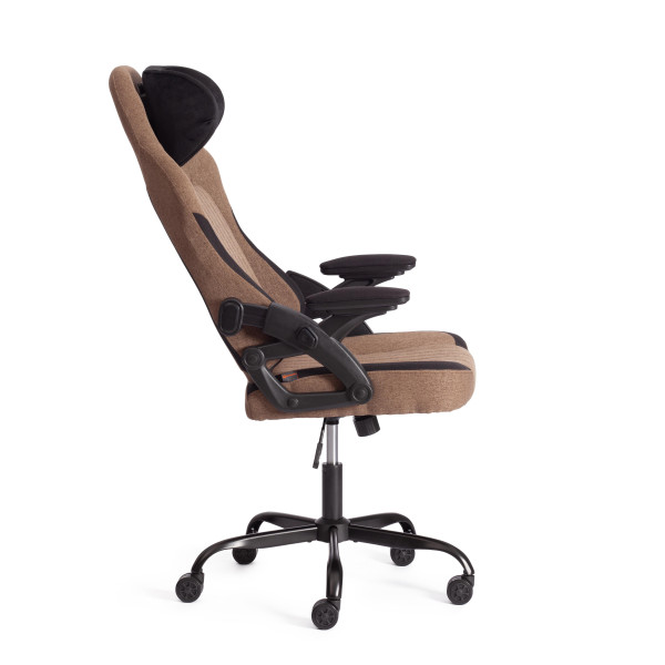 Кресло iWolf ткань, черный/коричневый фото № 3