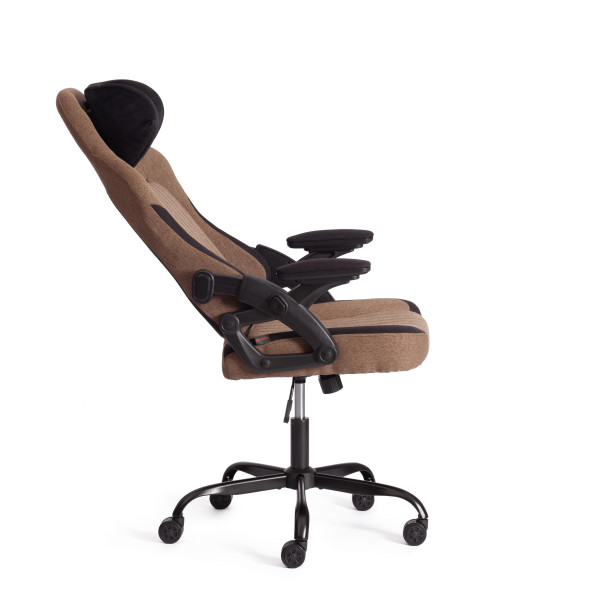 Кресло iWolf ткань, черный/коричневый фото № 4