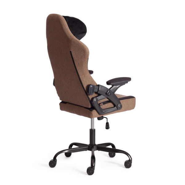 Кресло iWolf ткань, черный/коричневый фото № 5